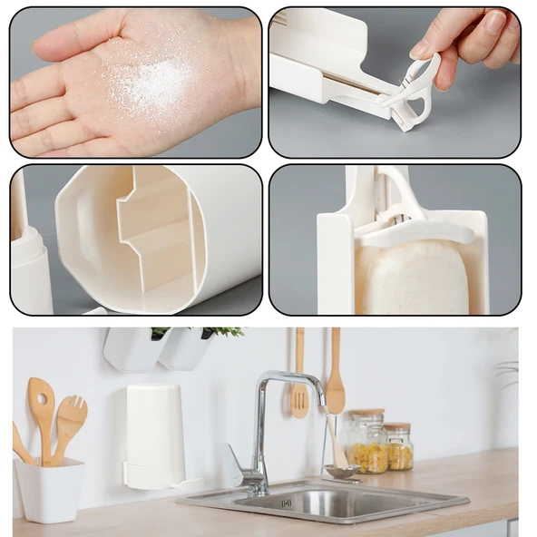 Kalıp Sabun Öğütücü Sabunluk, , sağlam el sabunu, delme gerektirmez, sabun öğütücü, sabun törpüsü, duvar montajı, su geçirmez, mutfak ve banyo için - 4