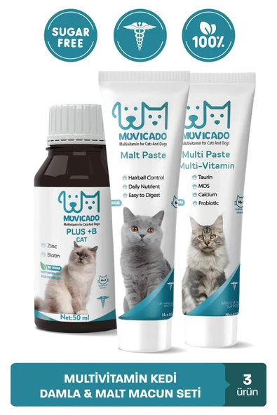 muvicado Kedi Tüy Bakım Seti ürün görseli 1