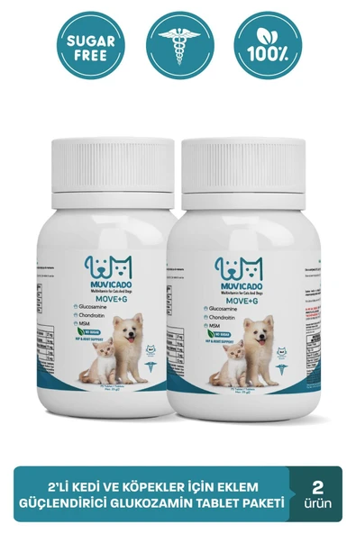 muvicado Kedi Ve Köpekler Için Eklem Kas Destekleyici Glucosamine Glukozamin Msm Kondroitin Tablet