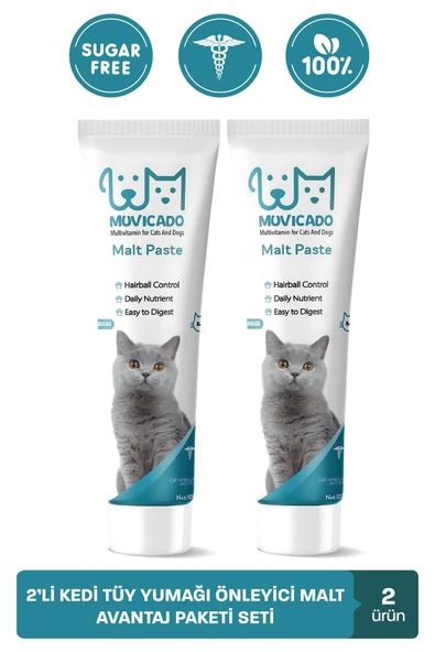 muvicado Yavru Kediler Için Malt Macun - Kedi Tüy Yumağı Önleyici - Kitten Malt Paste Antihairball