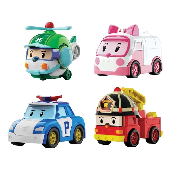 CEYLAN ADAM   POLI MRT-760 Robocar Poli Mini Kasabanın Kurtarma Araçları 4lü Set - 2