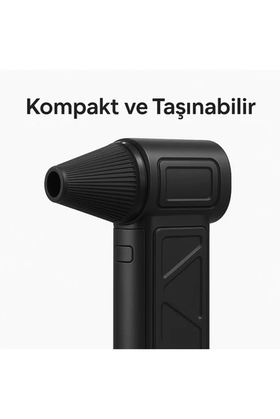 SMAYLİNG Kablosuz Hava Üfleyici | Çok Fonksiyonlu Temizleyici | USB-C Şarjlı Mini Vakumlu Blower - 7