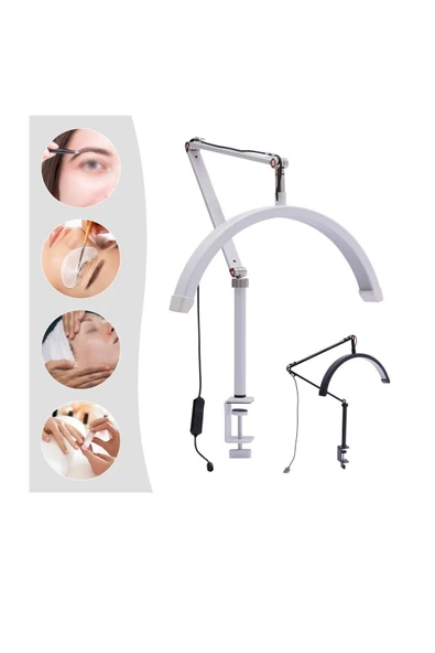 SMAYLİNG Sıkıştırmalı Ay Lamba 17 İnç Makeup Nail Oje Tırnak Kİrpİk Led Işık Güzellik Salonu Beauty - 3