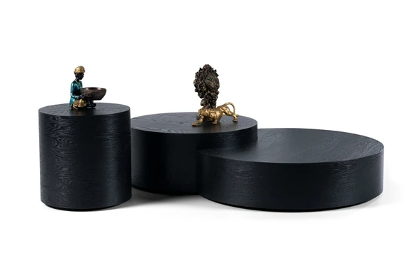 Walnut Orta Sehpa Takımı - Resim 4