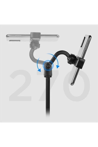 SMAYLİNG 360° Döner Masaüstü Teleskopik Telefon Standı – Çok Fonksiyonlu ve Ayarlanabilir Tutucu - 3