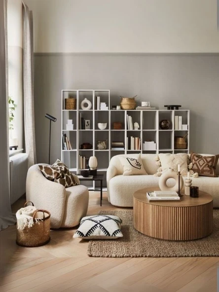 Lunna İskandinav Yuvarlak Orta Sehpa ürün görseli