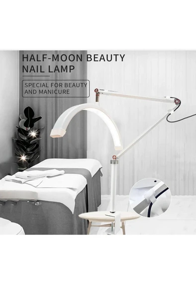 SMAYLİNG Sıkıştırmalı Ay Lamba 17 İnç Makeup Nail Oje Tırnak Kİrpİk Led Işık Güzellik Salonu Beauty