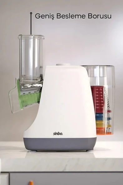 Sinbo SHB-7506 5'i 1 Arada Otomatik Doğrayıcı-Rende- Dilimleme Makinesi - 3