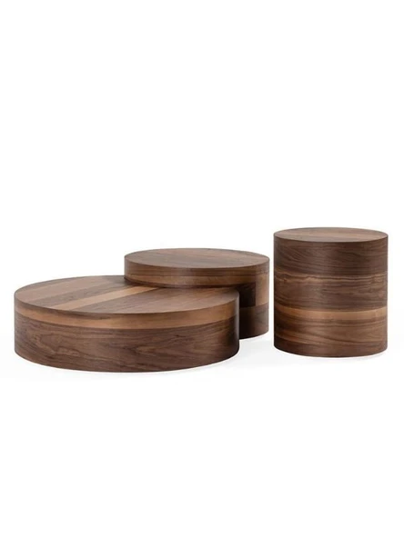 Walnut Orta Sehpa Takımı - Resim 11