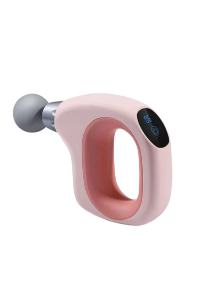 SMAYLİNG 4 Başlıklı Mini Darbeli Titreşimli Profesyonel Masaj Tabancası ve Masaj Aleti 20 W Fascial Gun