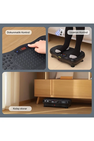 SMAYLİNG Titreşimli Spor Aleti Bluetooth & USB Müzik Çalarlı Egzersiz ve Platformu - 2