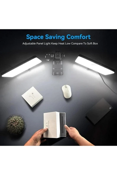 SMAYLİNG Profesyonel Fotoğraf Ve Video Için Çekim Işığı Ring Lıght Stüdyo 10 Inç +2,1 Metre Gölgesiz Lüx - 6