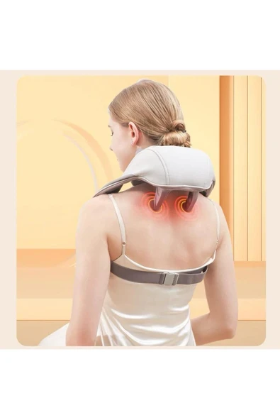 SMAYLİNG Ovmalı Boyun Sırt Bel Omuz Cihazı Bacak Insan Eli Yoğurma Hissi Veren Masaj Aleti Ofis Ev