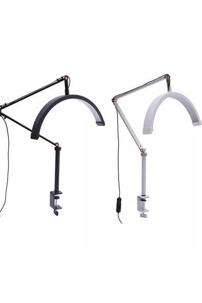 SMAYLİNG Sıkıştırmalı Ay Lamba 17 İnç Makeup Nail Oje Tırnak Kİrpİk Led Işık Güzellik Salonu Beauty - 8