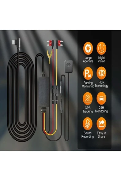 SMAYLİNG 1080P Araç Kamera Wifi+Dvr 3MP Gece Görüş 30Fps Sürüş Güvenliği Sarsıntı Sensörü BLM65 - 8