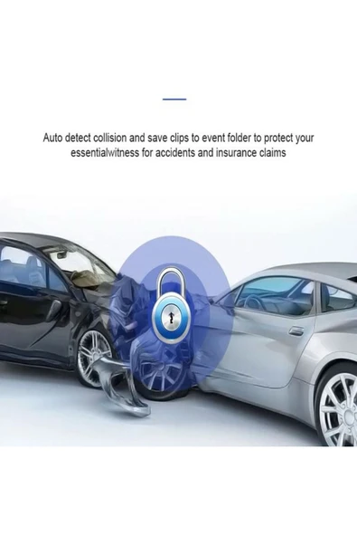 SMAYLİNG 1080P Araç Kamera Wifi+Dvr 3MP Gece Görüş 30Fps Sürüş Güvenliği Sarsıntı Sensörü BLM65 - 6