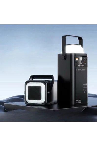 SMAYLİNG 50.000 mAh Ultra Güçlü Powerbank Led Aydınlatmalı Taşıma Askı Hızlı Şarj 22,5w 4xusbMicrolıghtngtypc - 2