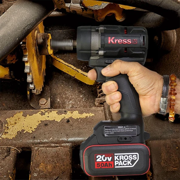 Kress KH276.91 20Volt 700/850Nm Kömürsüz Profesyonel Şarjlı Somun Sıkma (Akü Dahil Değildir) - 8