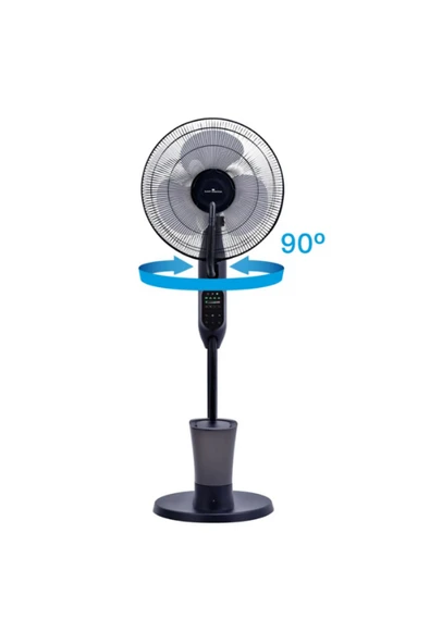 SMAYLİNG Buharlı Vantilatör 2.8L Su Deposu Sisleme & Soğutma 3 Hız Uzaktan Kumandalı Sessiz Fan - 4