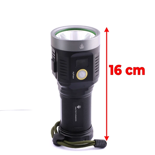 El Feneri Uzun Menzil 5000 Lümen 50W Li-ion 8000 mAh Şarjlı Powerbank Ledli Parlak Su Geçirmez Kamp - Resim 3