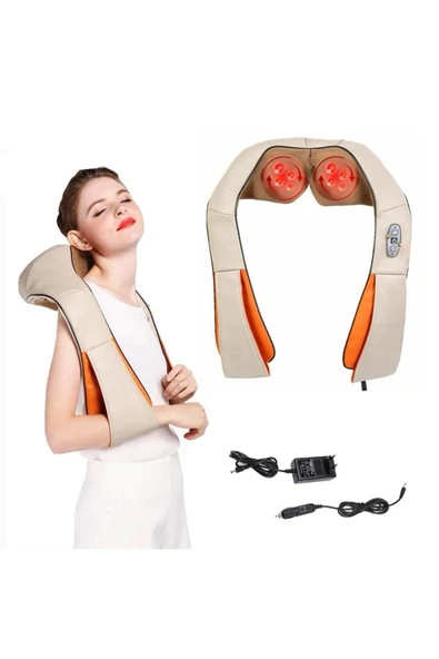 SMAYLİNG Boyun Sırt Bel Omuz Cihazı Bacak Insan Eli Yoğurma Hissi Veren Masaj Aleti Ofis Ev - 4