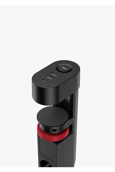 SMAYLİNG Akım Korumalı Priz 3 Girişli 2 USB 1 Type-C 1.8m Uzatma Kablo Açma Kapama Anahtarlı Şık Tasarım - 3