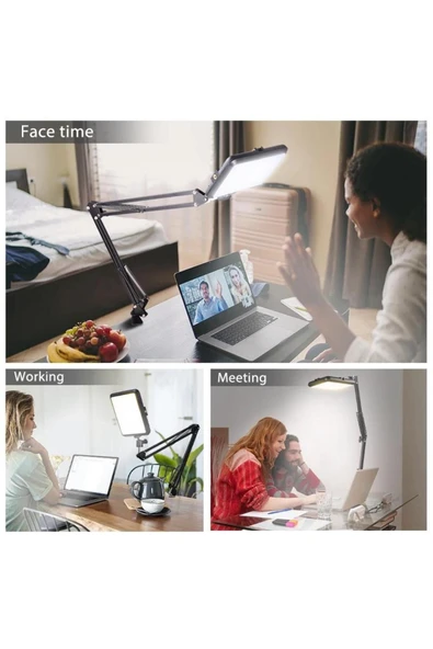 SMAYLİNG LED Video Işığı USB fotoğraf stüdyosu aydınlatma canlı Yayın Masa Sabitleme standı Video kayıt - 3