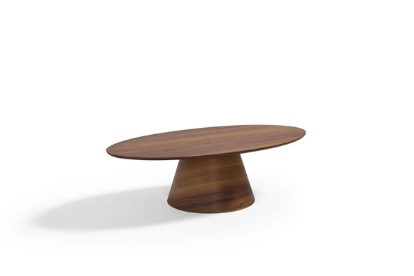 Oslo Ceviz Oval Orta Sehpa - Resim 6