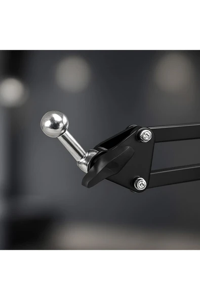 SMAYLİNG Metal Ayaklı 3 Eklemli Teleskopik Tablet ve Telefon Tutucu Stand – 360° Ayarlanabilir - 2