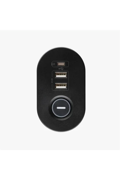 SMAYLİNG Akım Korumalı Priz 3 Girişli 2 USB 1 Type-C 1.8m Uzatma Kablo Açma Kapama Anahtarlı Şık Tasarım - 5