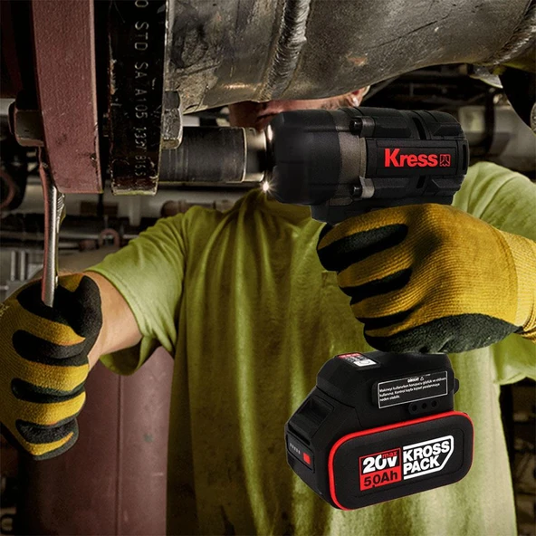 Kress KH276.91 20Volt 700/850Nm Kömürsüz Profesyonel Şarjlı Somun Sıkma (Akü Dahil Değildir) - 11