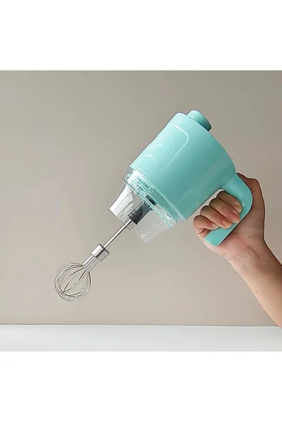 SMAYLİNG Şarjlı Mikser Blender Şarjlı 5in1 Çok Amaçlı Mikser Blender Çırpıcı Doğrayıcı Parçalayıcı 300Ml - 7