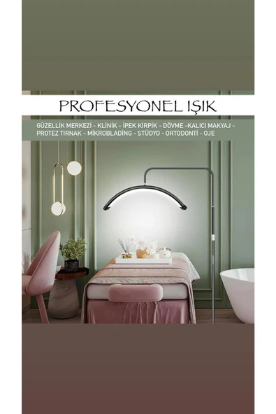 SMAYLİNG Profesyonel Işık Makeup Klinik Ipek Kirpik Protez Tırnak Botoks Dolgu Estetisyen Işığı - 2