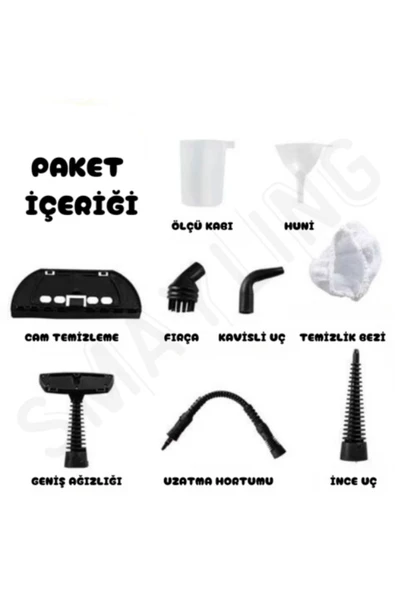 SMAYLİNG Buharlı Temizleyici El Tipi Çok Amaçlı Temizlik Makinesi - 3