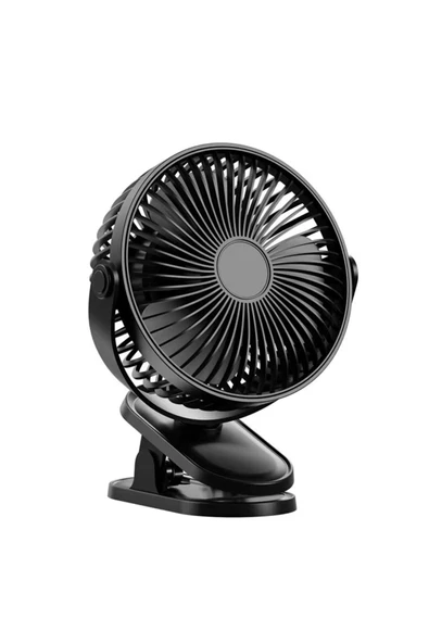 SMAYLİNG Şarj Edilebilir Mandallı Mini Vantilatör – 3 Kademeli Sessiz Masa Fanı - 6