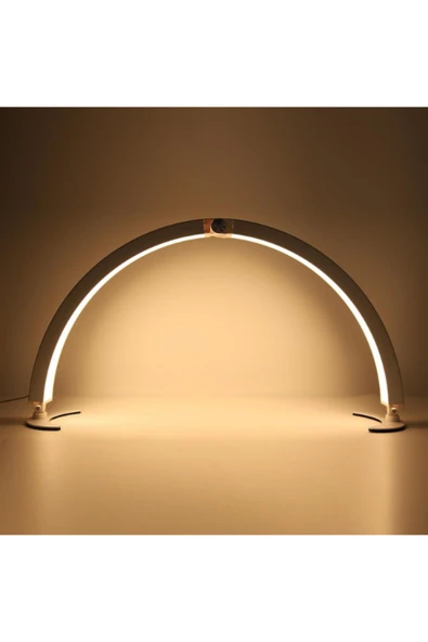 SMAYLİNG Katlanabilir Masa Üstü Ay Lambası 36 Yükseklik 73 En Kumandalı Kirpik Kaş ve Tırnak LED Masa Lambası - 7