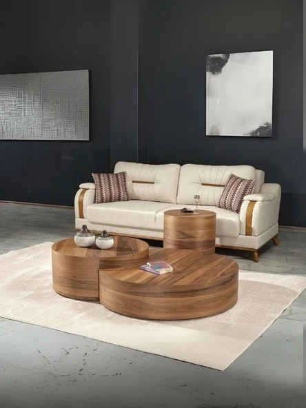 Walnut Ceviz Orta Sehpa Takımı ürün görseli