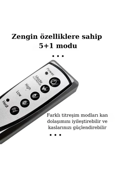 SMAYLİNG Profesyonel Titreşimli Zayflama Cihazı Çift Motorlu Bel Omuz Kol ve Bacak Masajı Göbek Eritme Kemeri - 7