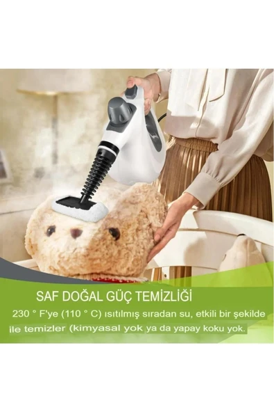 SMAYLİNG Buharlı Temizleyici Leke Çıkarıcı Çok Fonksiyonlu Çoklu Başlığı İle Yüksek Basınçlı Buhar Makinesi - 8