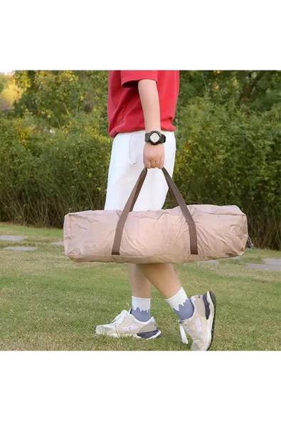 SMAYLİNG Su Geçirmez Güneşlik Tente 500x300 cm Plaj Kamp Bahçe Çadırı Gölgelik Oxford Kumaş - 2