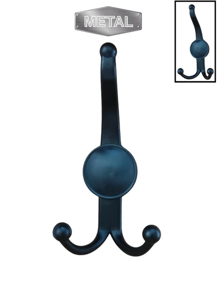 Metal Boncuk Portmanto Askısı Siyah Duvar Tipi – Tekli ürün görseli