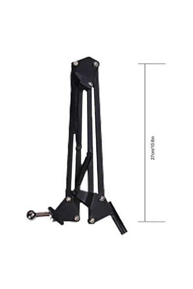 SMAYLİNG Masa Üstü Telefon Standı 360' Dönebilen Başlık Esnek Kol Universal Katlanabilir Yayın Selfie Tripod - 3