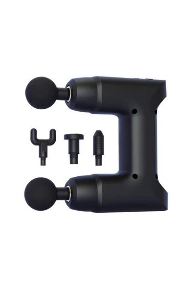 SMAYLİNG Çift Başlıklı Masaj Tabancası Mini Kas Gevşetici Titreşimli Vücut Şekillendirme Cihazı - 3