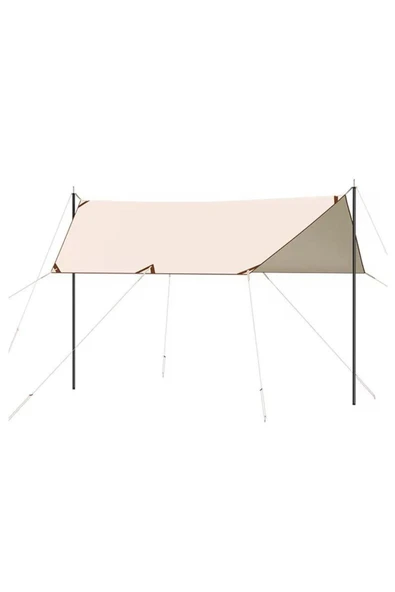 SMAYLİNG Su Geçirmez Güneşlik Tente 500x300 cm Plaj Kamp Bahçe Çadırı Gölgelik Oxford Kumaş - 3