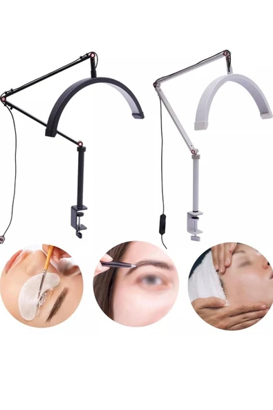 SMAYLİNG Sıkıştırmalı Ay Lamba 17 İnç Makeup Nail Oje Tırnak Kİrpİk Led Işık Güzellik Salonu Beauty - 5