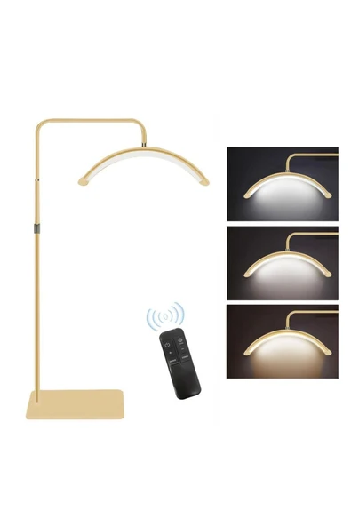 SMAYLİNG Ay Lamba Profesyonel Işık Makeup Klinik Çekim Işığı Ipek Kirpik Estetisyen Tatto Işığı 28 ınç gold