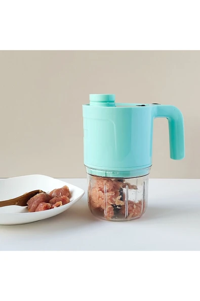 SMAYLİNG Şarjlı Mikser Blender Şarjlı 5in1 Çok Amaçlı Mikser Blender Çırpıcı Doğrayıcı Parçalayıcı 300Ml - 4