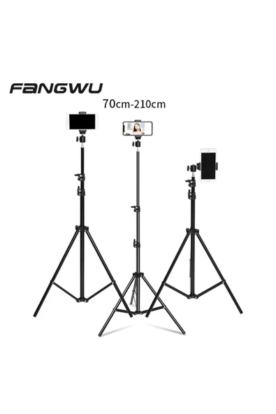 SMAYLİNG Bluetooth Kumandalı 210 Cm Tripod Telefon Tutuculu Selfie Çubuğu Telefon, Kamera Ve Lamp Tripodu - 5