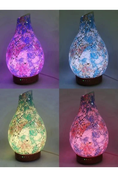 SMAYLİNG Hava Nemlendirici Aromaterapi Ev Ofis Kokusu Led Işıklı Desenli Dekoratif Modern Şık  Zaman Ayarlı - 2