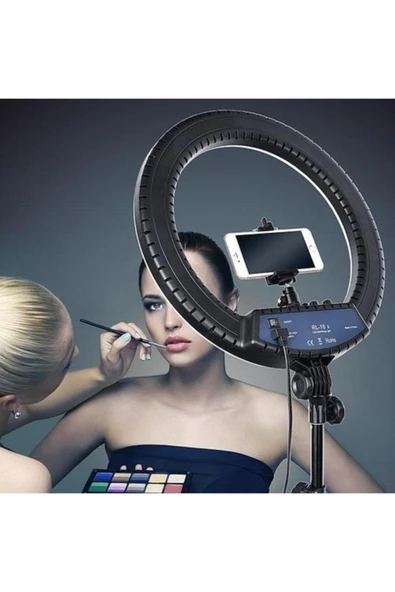 ELROND A+ Kalite Megalux Ring Light Led Işık Halkası 14 Inç Profesyonel Influencer Işığı Ve 210 Cm Monopod - 3